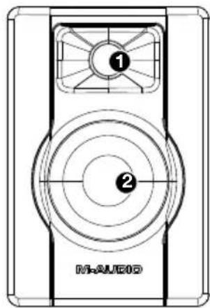 M-AUDIO BX3 - Front Panel - 2
