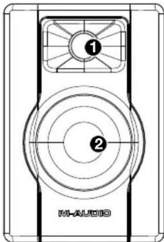 M-AUDIO BX3 - Pannello anteriore - 2