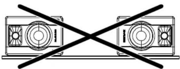 M-AUDIO BX4 - Orientation des haut-parleurs - 1