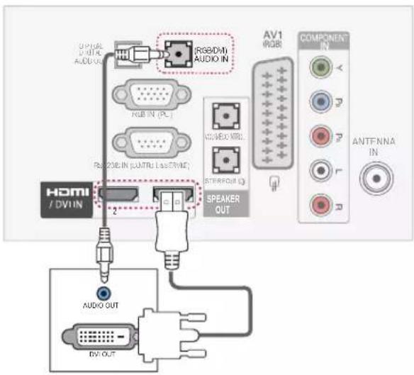 LG 37LV355H - Σύνδεση DVI σε HDMI - 1