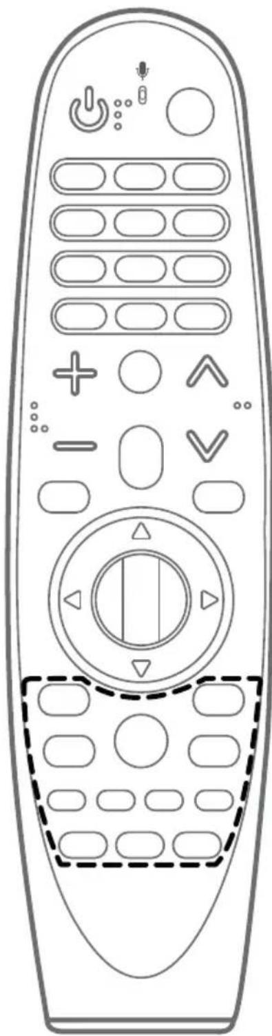 LG ANMR18HA - △(para cima/para baixo/para a esquerda/para a direita) - 1