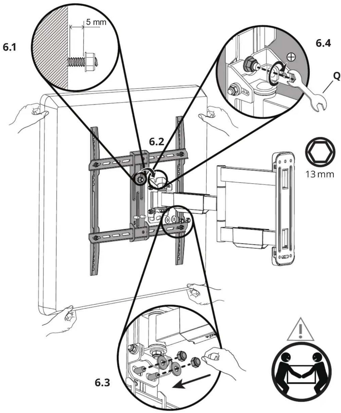 Kanto LS340 - Hang and Secure TV Attachez et sécurisez le téléviseur Cuelgue y asegure el televisor - 1