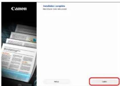 CANON imageFORMULA DRG2090 - Cliquez sur [Quitter] pour terminer l'installation des logiciels. - 1
