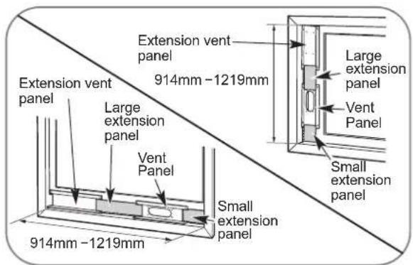 LG GP120CE - WINDOW VENT PANEL AND EXTENSIONS - 5