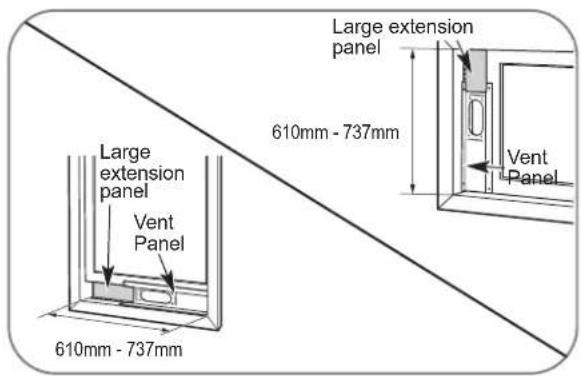 LG GP120CE - WINDOW VENT PANEL AND EXTENSIONS - 3