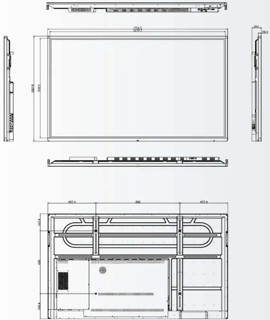 Legamaster ETX8620 - 12.1.DIMENSIONS - 4