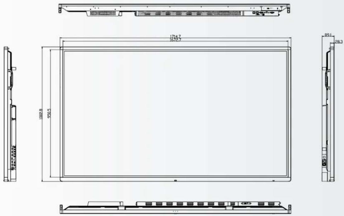 Legamaster ETX7520 - DIMENSIONES - 8
