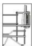 WHIRLPOOL WFE 2B19 UK N - VOLETS PLIABLES AVEC POSITIONS AJUSTABLES - 1