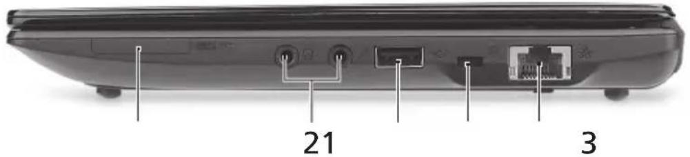 ACER Aspire One A150 - 右視圖 - 1
