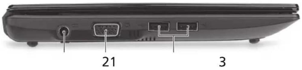 ACER Aspire One A150 - Pandangan kiri - 1
