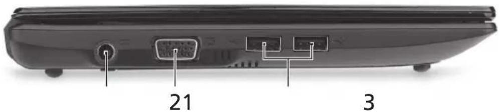 ACER Aspire One A150 - Bal oldali nézet - 1