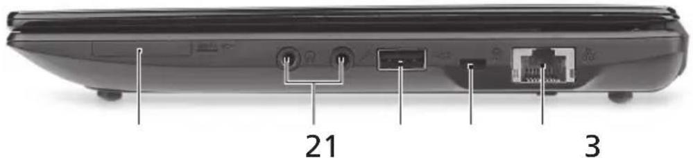 ACER Aspire One A150 - Jobb oldali nézet - 1