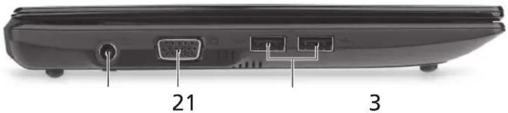 ACER Aspire One A150 - Vista esquerda - 1