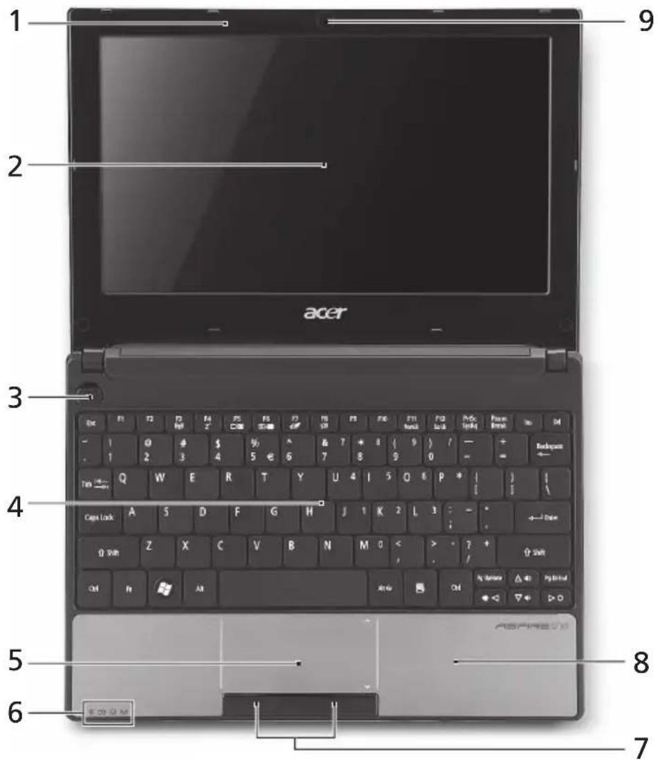 ACER Aspire One A150 - Bovenkant - 1