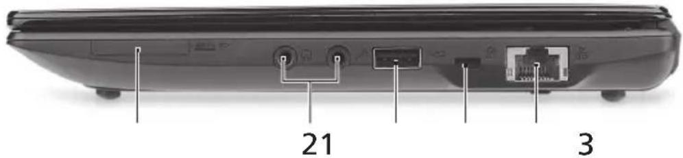 ACER Aspire One A150 - Pohled zprava - 1