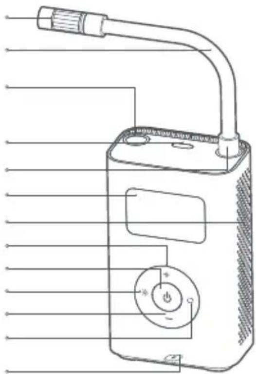 Xiaomi Mi Portable Electric Air Compressor - Prezentare generală a produsului - 1