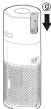 HOOVER HPURIFIER 700 HHP70CAH011 - Remplacement de la bouteille du diffuseur: [Fig. 18] - 7