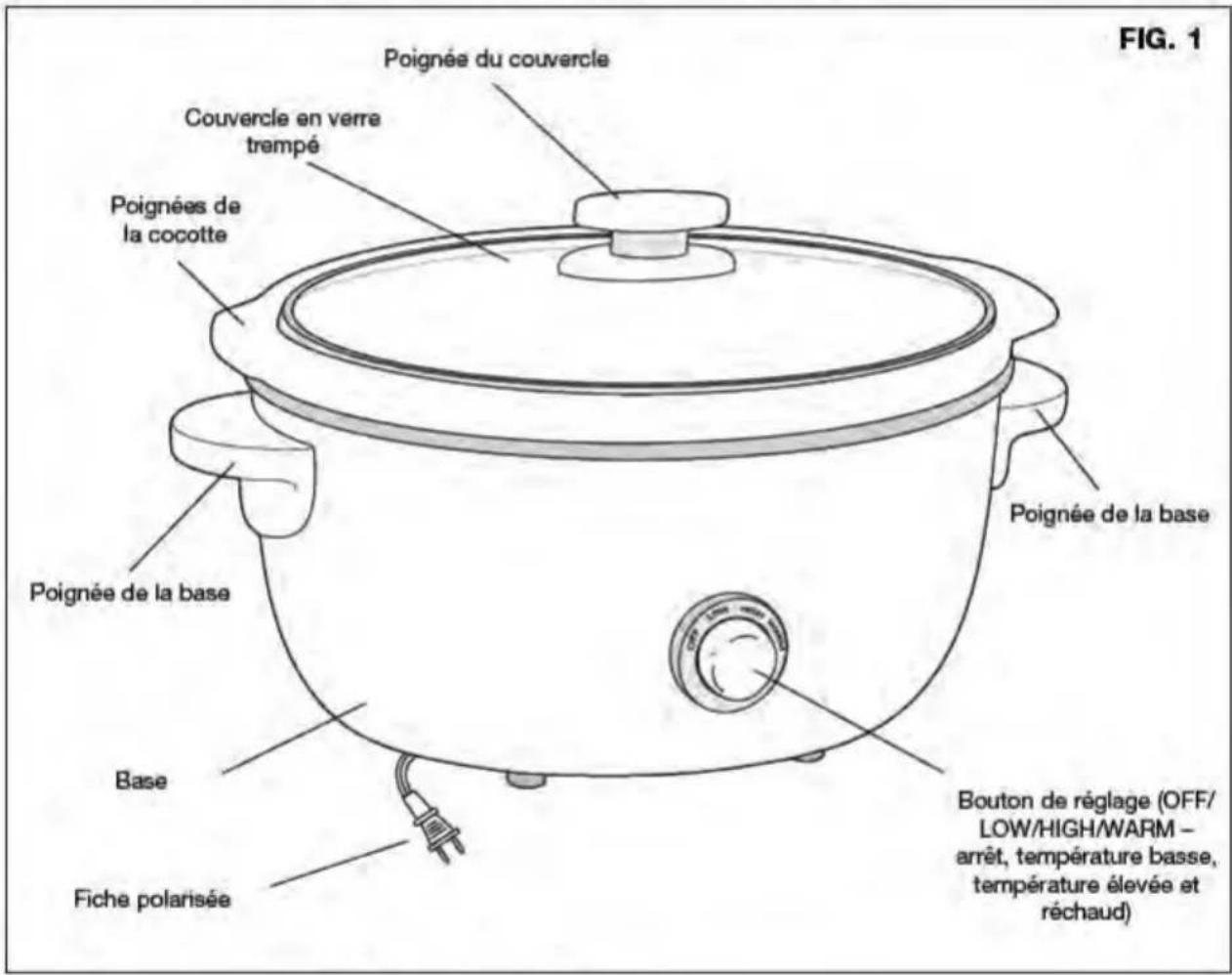 BELLA Diamonds Collection 13780 - CARACTÉRISTIQUES DE LA MIJOTEUSE DE 5,7 L - 1