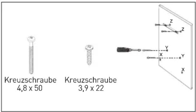 GRUNDIG GDS2460B - Halteschrauben installieren - 1