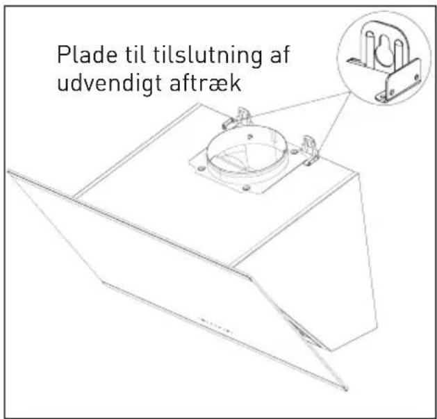 GRUNDIG GDS2460B - Montering af emhætten på væggen - 2
