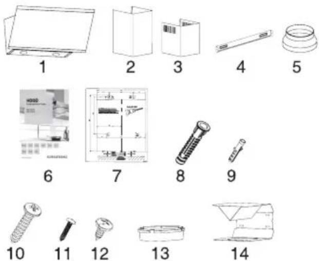 GRUNDIG GDS2460B - Accesorios de Montaje - 1