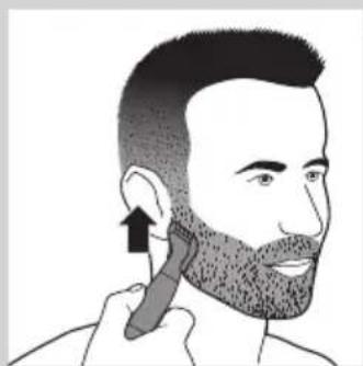 PHILIPS Gostyler NT9140 - Trimming with the precision trimming comb - 3