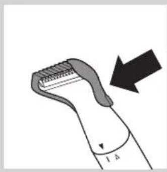 PHILIPS Gostyler NT9140 - Trimming with the precision trimming comb - 1