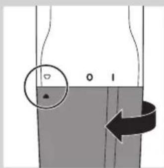 PHILIPS Gostyler NT9140 - Placing the batteries - 1