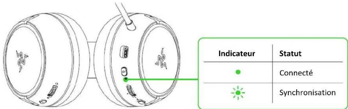 Indicateur Statut Connecté Synchronisation