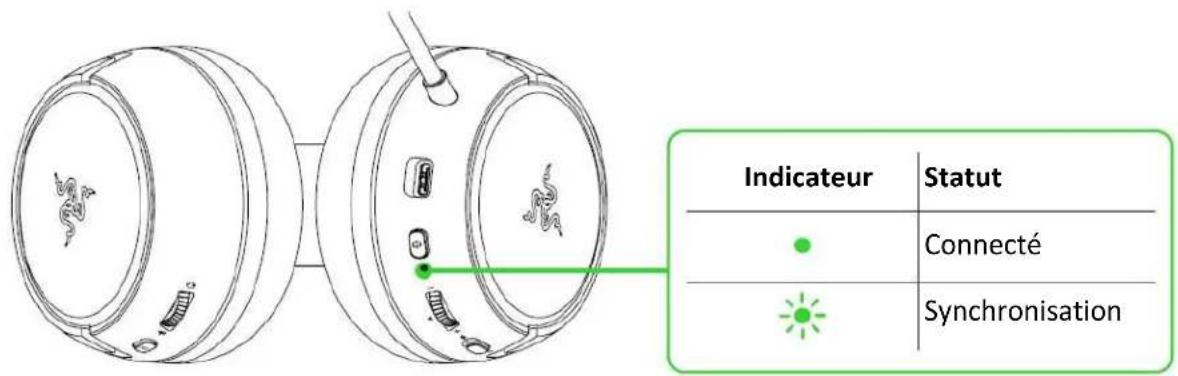 Indicateur Statut Connecté Synchronisation