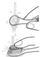 PANASONIC EWDC12 - Essuyez I'eau sur la tete de la brosse et l'appareil principal. - 1
