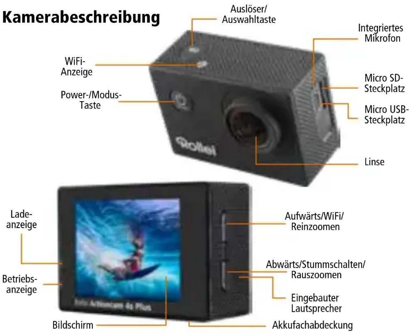 ROLLEI Actioncam 4s Plus - Produktmerkmale - 1