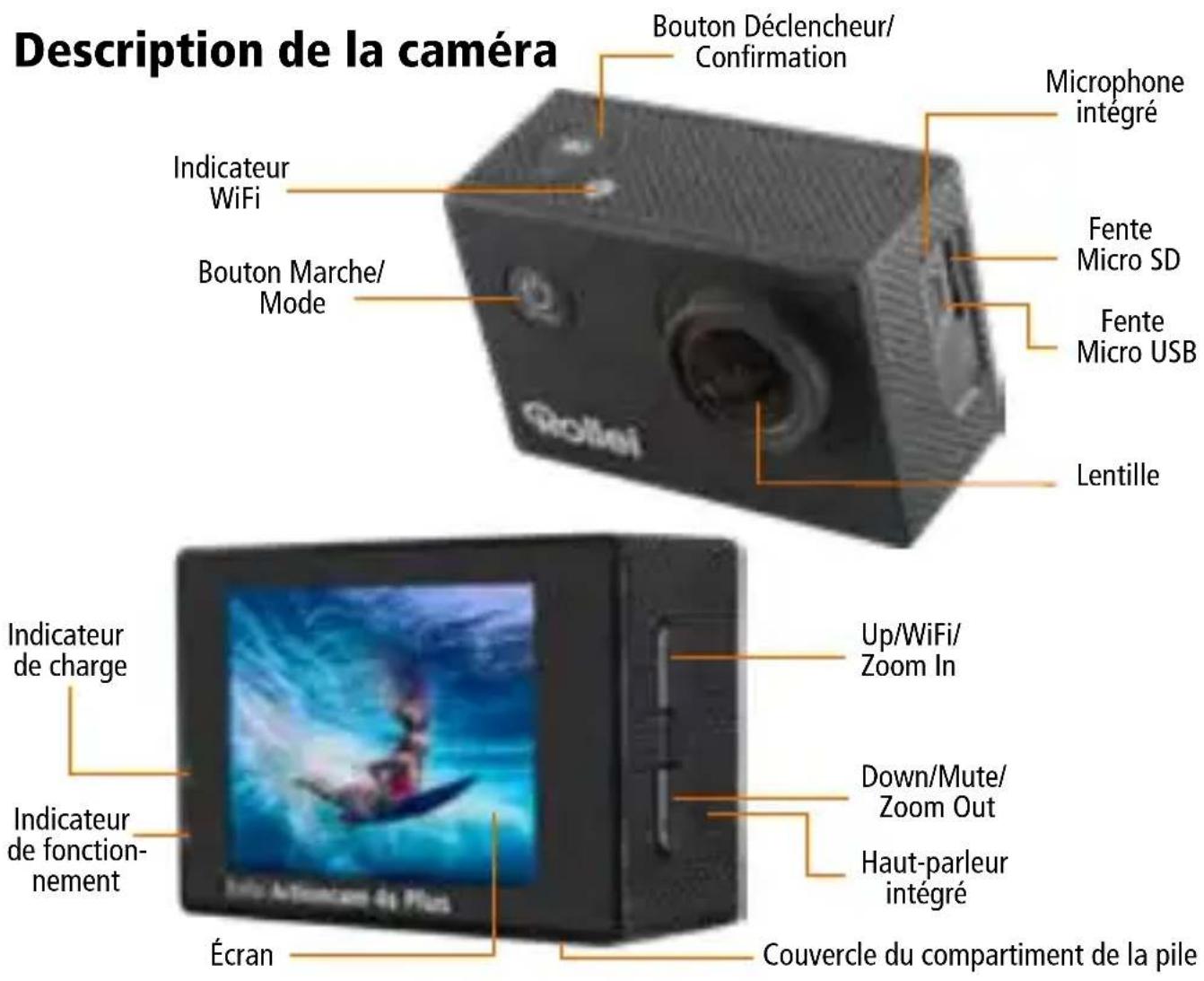 ROLLEI Actioncam 4s Plus - Caracteristiques du produit - 1