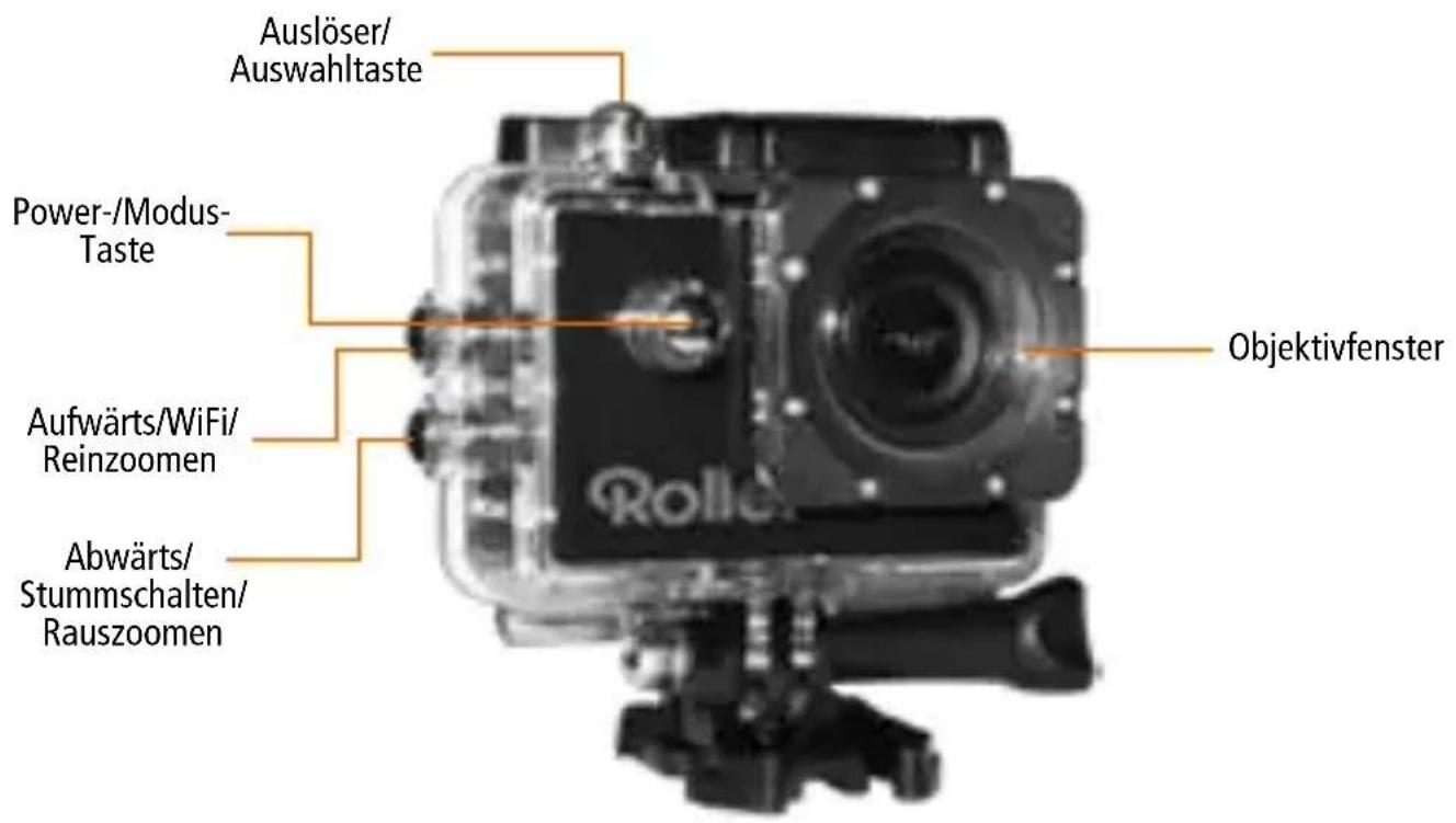 ROLLEI Actioncam 4s Plus - Wasserdichtes Gehäuse - 1