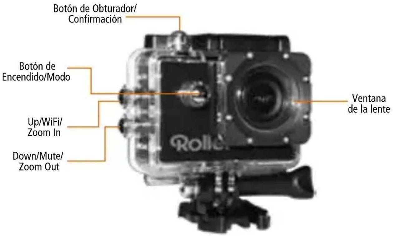 ROLLEI Actioncam 4s Plus - Estuche impermeable - 1