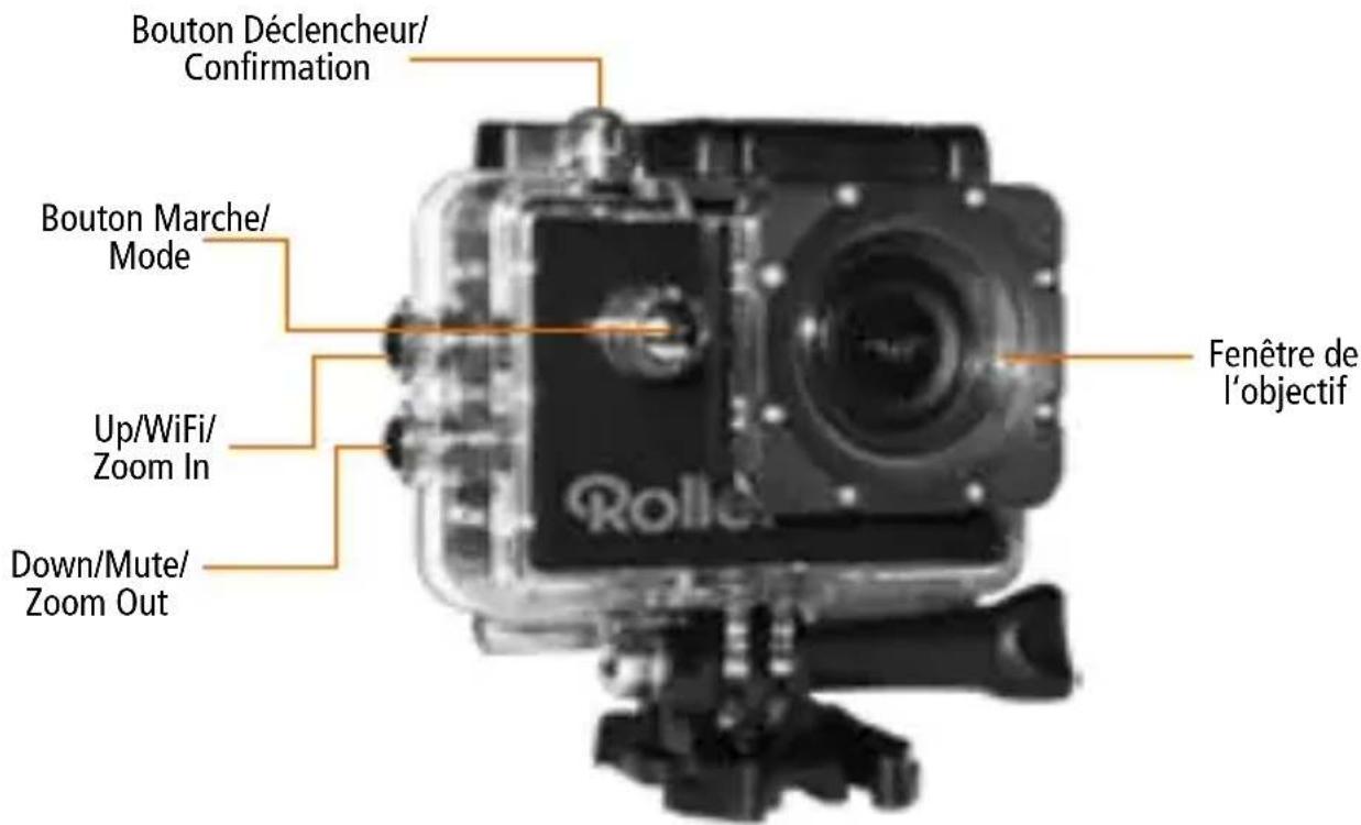 ROLLEI Actioncam 4s Plus - Boitier étanche - 1