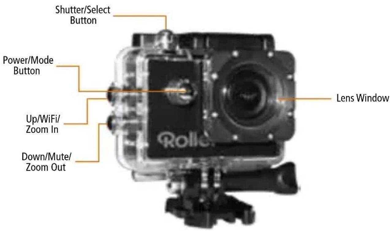 ROLLEI Actioncam 4s Plus - Waterproof Case - 1