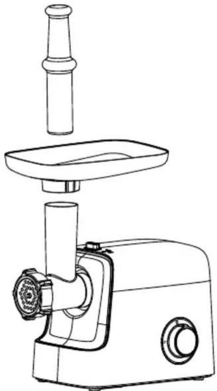 SIMEO RHM310 - Mise en place de la tête hachoir sur le bloc-moteur - 2
