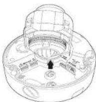 Wisenet XNV6080R - Connexion de I'alarme et du cable audio - 1