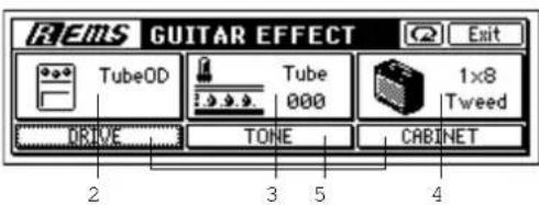KORG D1200mkII - ギターにモデリング・エフェクトをかける - 1