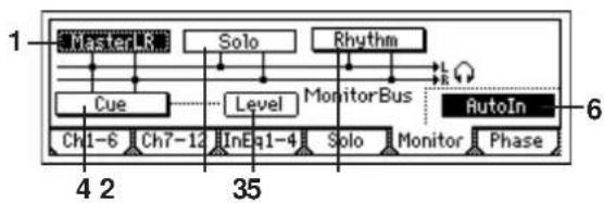 KORG D1200mkII - Monitor: モニター設定 - 1