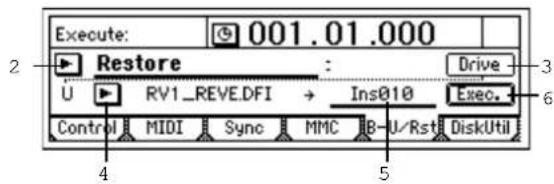 KORG D1200mkII - エフェクト・ユーザー・データのバックアップ(保存)、リストア(呼び出し) - 5