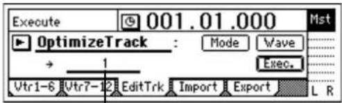 KORG D1200mkII - トラックの最適化:“OptimizeTrack” - 1