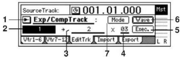 KORG D1200mkII - EditType: "Exp/ CompTrack" - 2