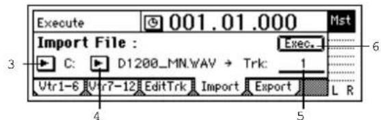 KORG D1200mkII - 3-1 WAV ファイルのインポート (読み込み) - 1