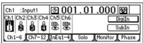KORG D1200mkII - サブ入力の使用 - 1