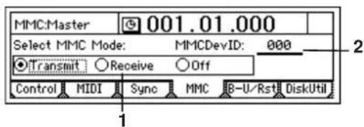 KORG D1200mkII - MMC: MMC の設定 - 1