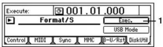 KORG D1200mkII - SelOperation ..... [CheckDrive/ S, EraseCD-RW, Format/ S, Format/ U, FormatAll, LoadSystem/ C, LoadSystem/ U] - 13