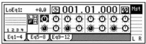 KORG D1200mkII - トラックにEQ(イコライザ)をかける - 1