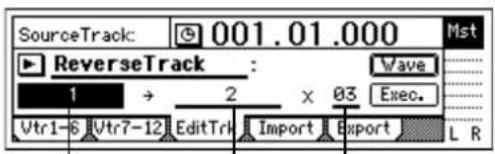 KORG D1200mkII - トラックの逆回転“ReverseTrack” - 1